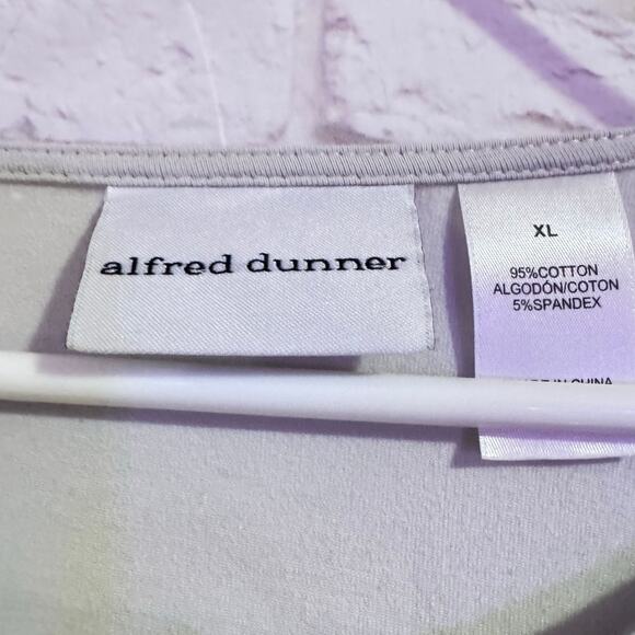 Alfred Dunner Grey/Black with Rhinestones Shirt Sz XL - Picture 6 of 6